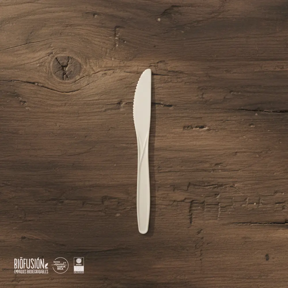 Cuchillo 6" Económico Blanco (Almidón de Maíz) 20x50 1000unid.